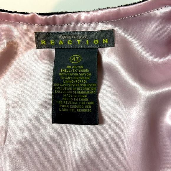 3 Pc Black Velvet W/ Pink Trim Holiday Outfit Kenneth Cole Reaction New $78 Tags - Picture 9 of 9